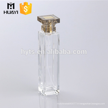 En gros 100ml bouteilles de parfum en verre vides carrés
